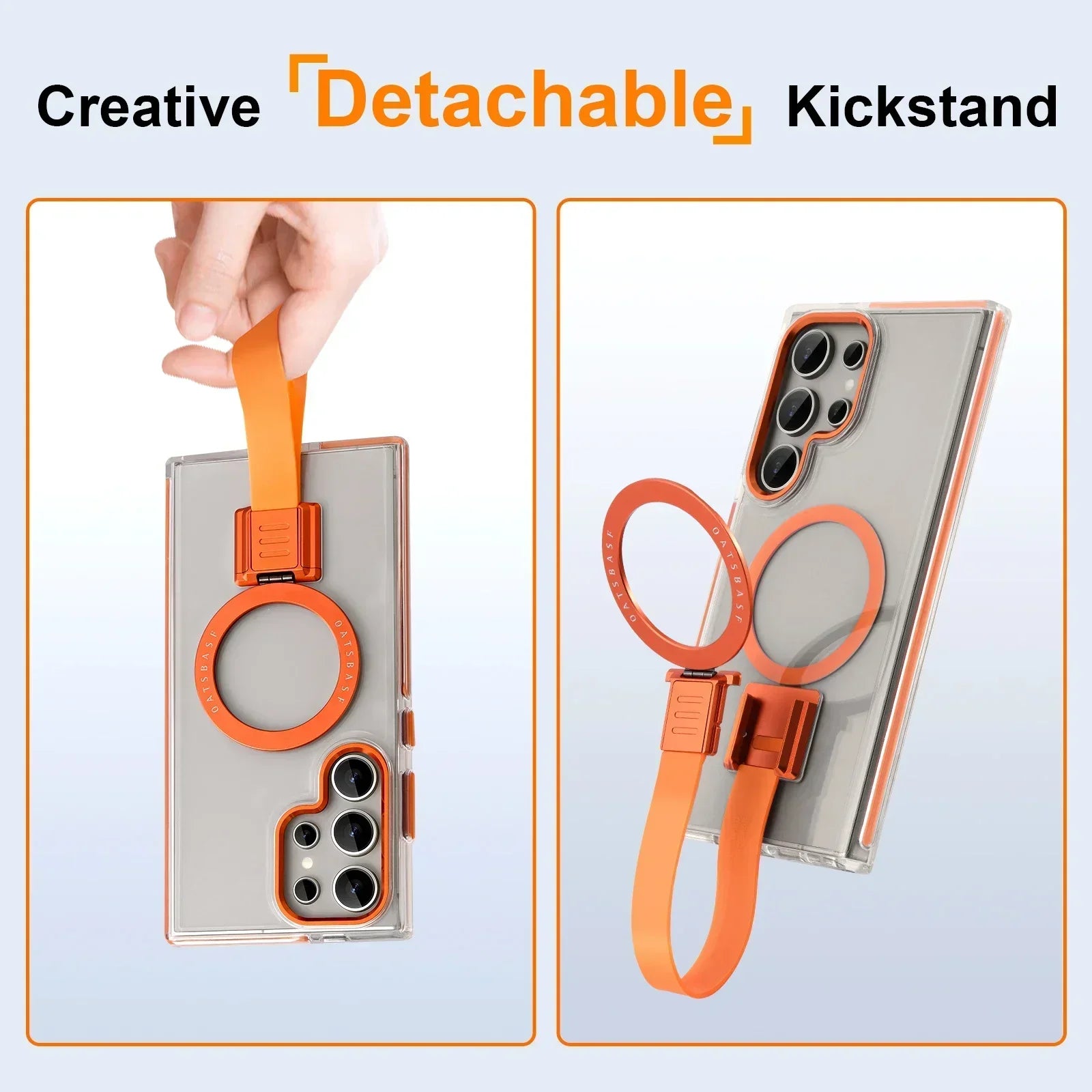 Capa Samsung com suporte magnético + MagSafe — vista traseira | Orbit Cases
