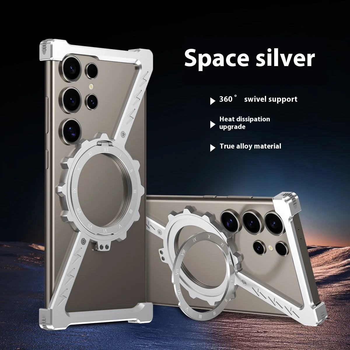 Case Samsung em Metal Exclusiva com MagSafe em metal — textura | Orbit Cases