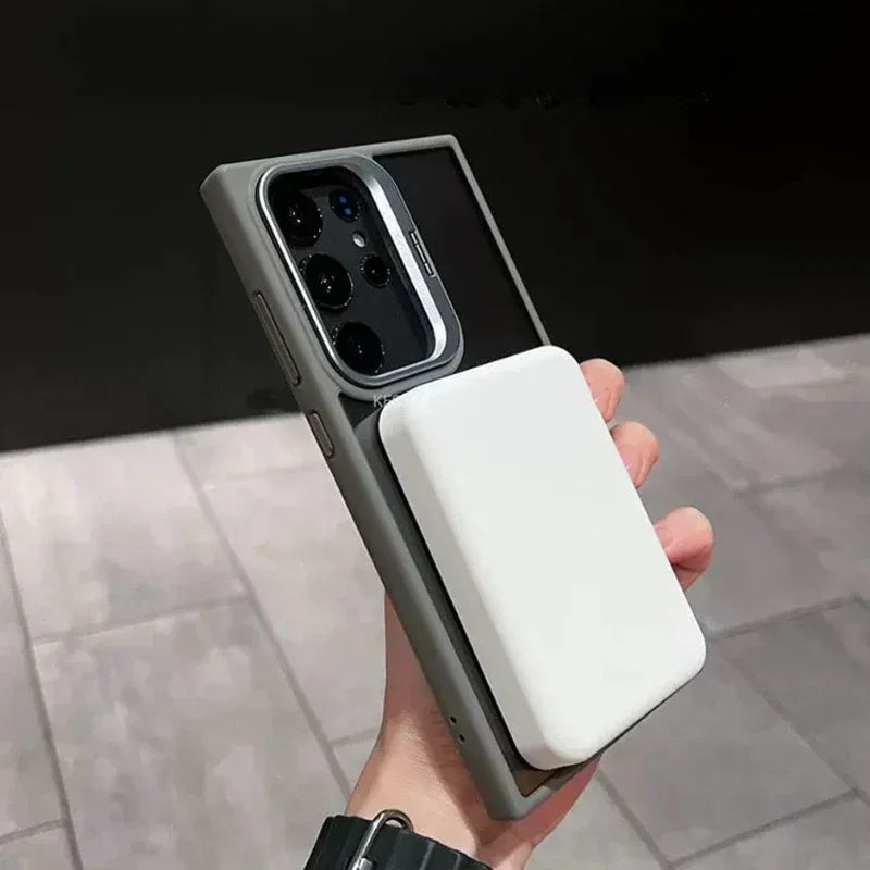 Capa Samsung MagSafe Oculta – Proteção Antichoque e Carregamento Sem Fio — vista traseira | Orbit Cases