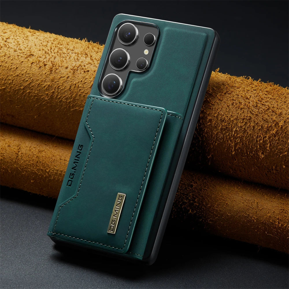 Capa Samsung em Couro + Carteira Magnética 2 em 1 em couro — embalagem | Orbit Cases