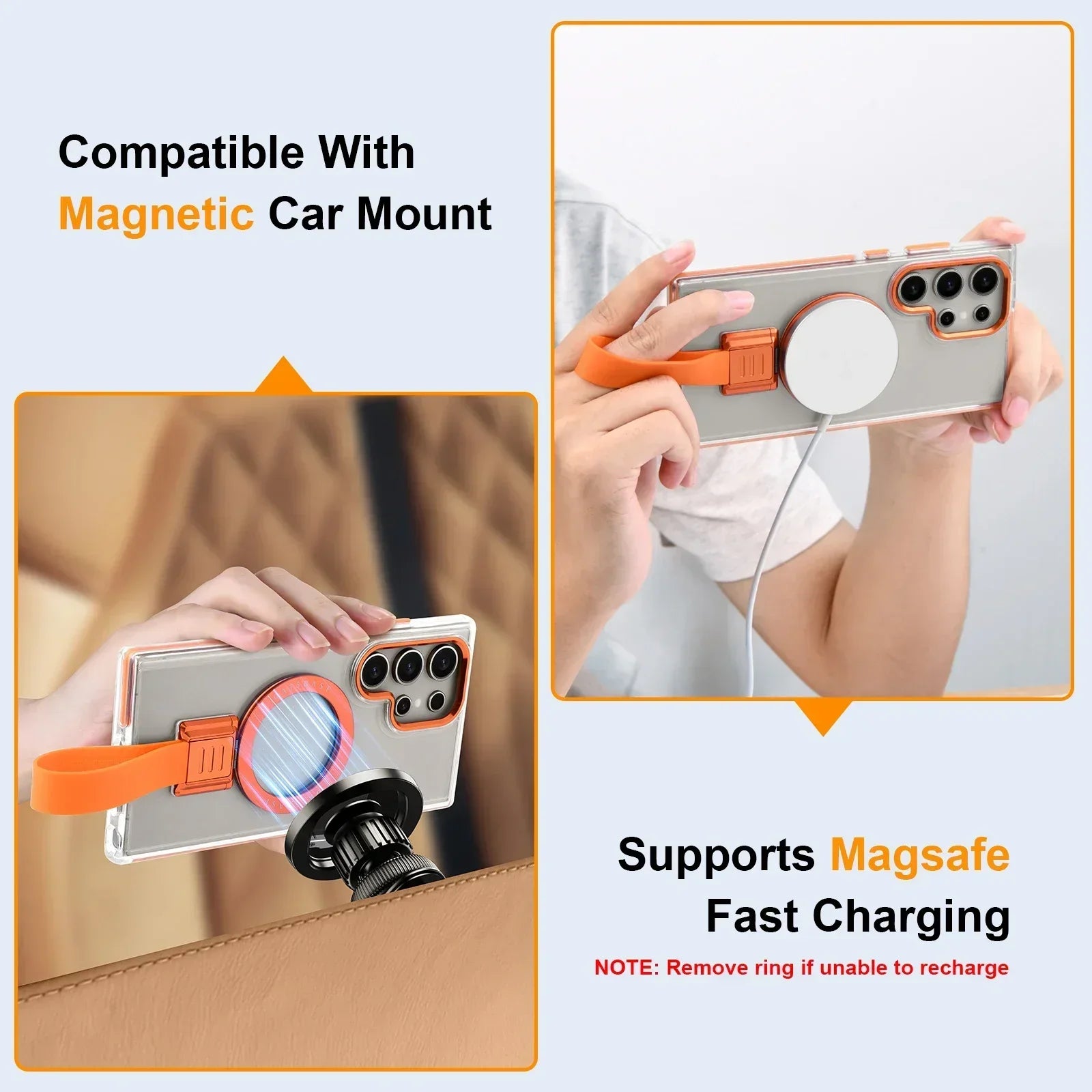 Capa Samsung com suporte magnético + MagSafe — compatibilidade | Orbit Cases