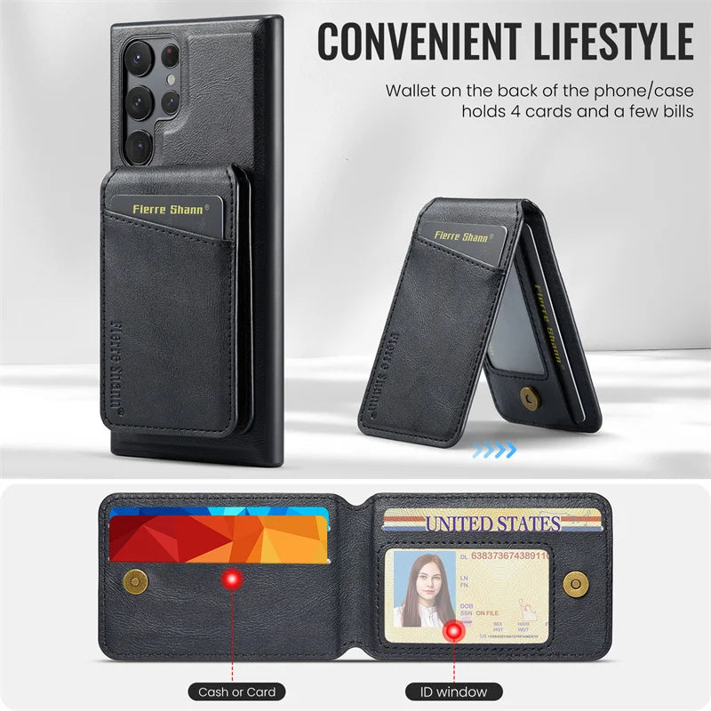 Capa 2 em 1 Samsung de couro com MagSafe em couro — compatibilidade | Orbit Cases
