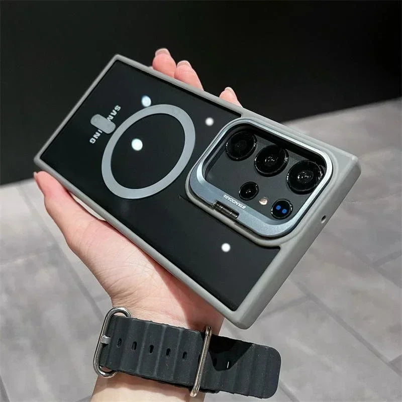 Capa Samsung MagSafe Oculta – Proteção Antichoque e Carregamento Sem Fio — detalhe proteção | Orbit Cases