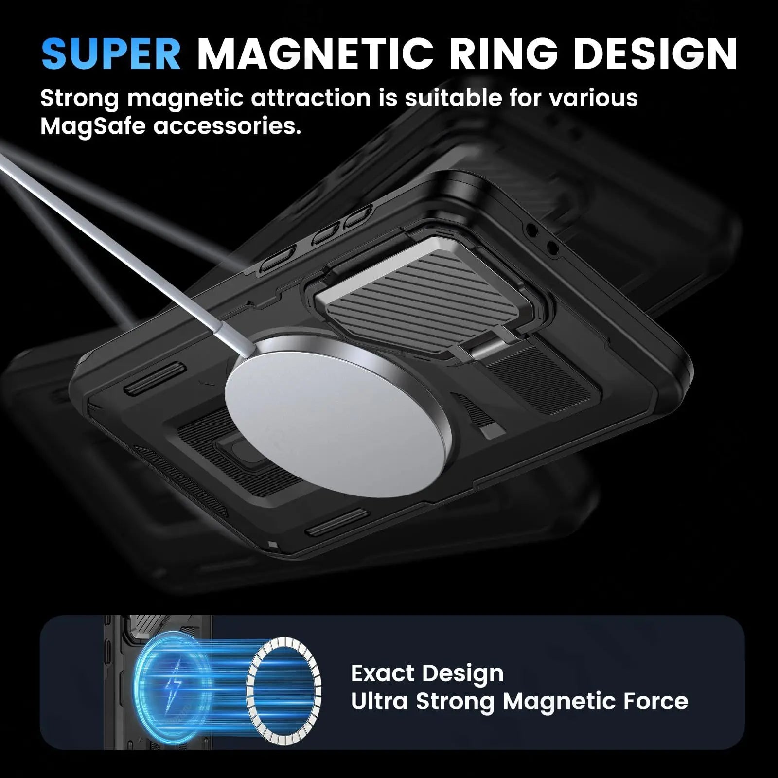 Case Military Grade Magnética com Suporte de Câmera