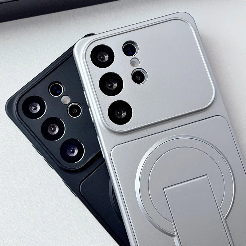 Case Magnética MagSafe com Janela Grande e Suporte