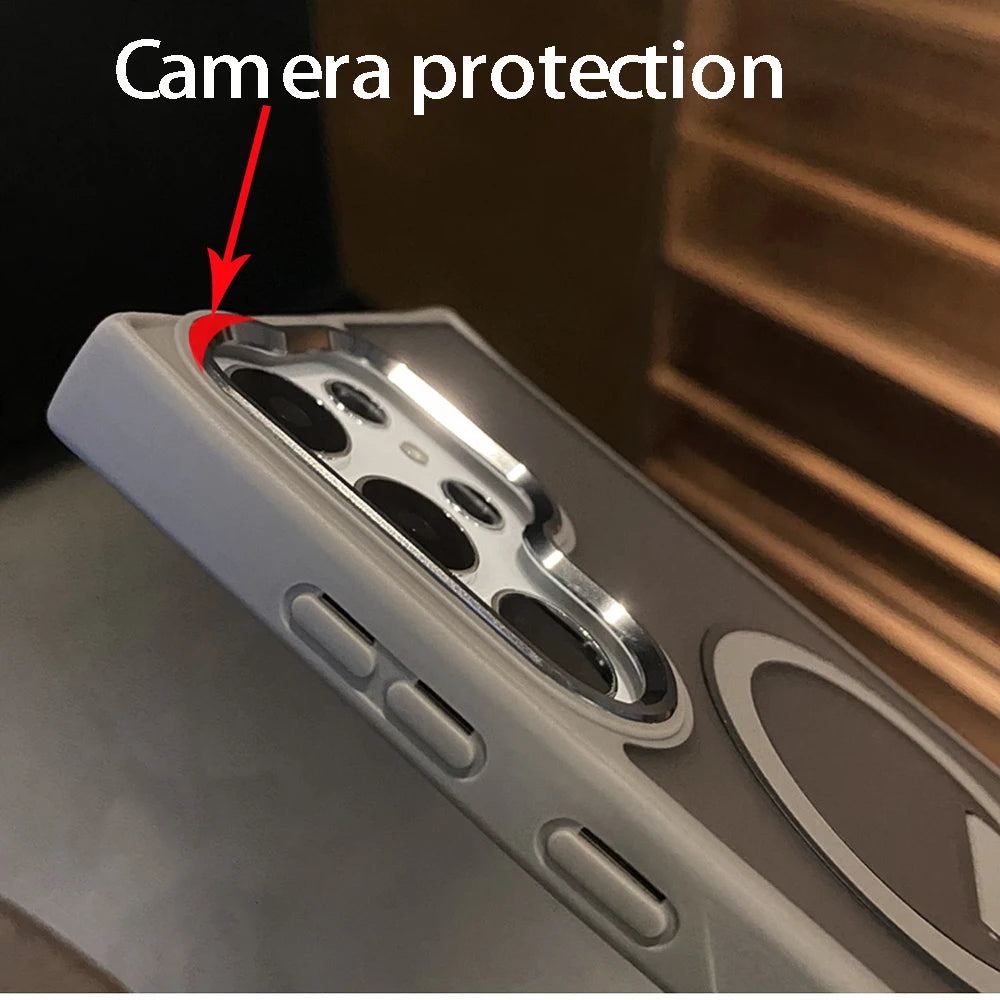 Case Fosca Magnética MagSafe com Suporte Dobrável