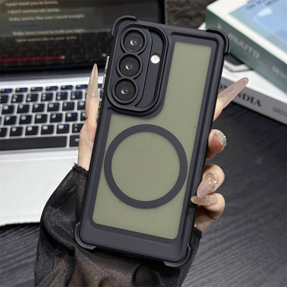Case Translúcida Armor Magnética com Quinas Reforçadas
