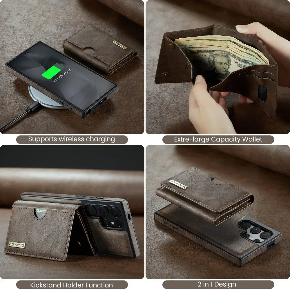 Case Carteira Magnética Destacável com Bloqueio RFID