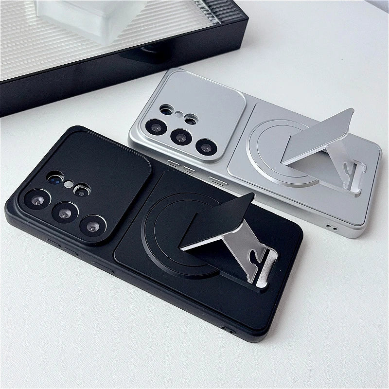 Case Magnética MagSafe com Janela Grande e Suporte