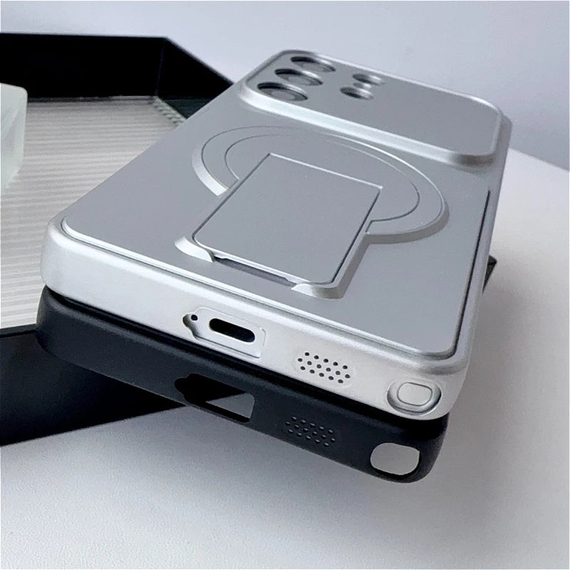 Case Magnética MagSafe com Janela Grande e Suporte