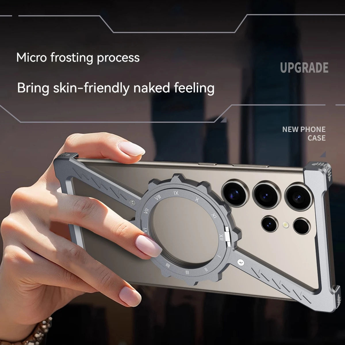 Case Samsung em Metal Exclusiva com MagSafe em metal — vista traseira | Orbit Cases
