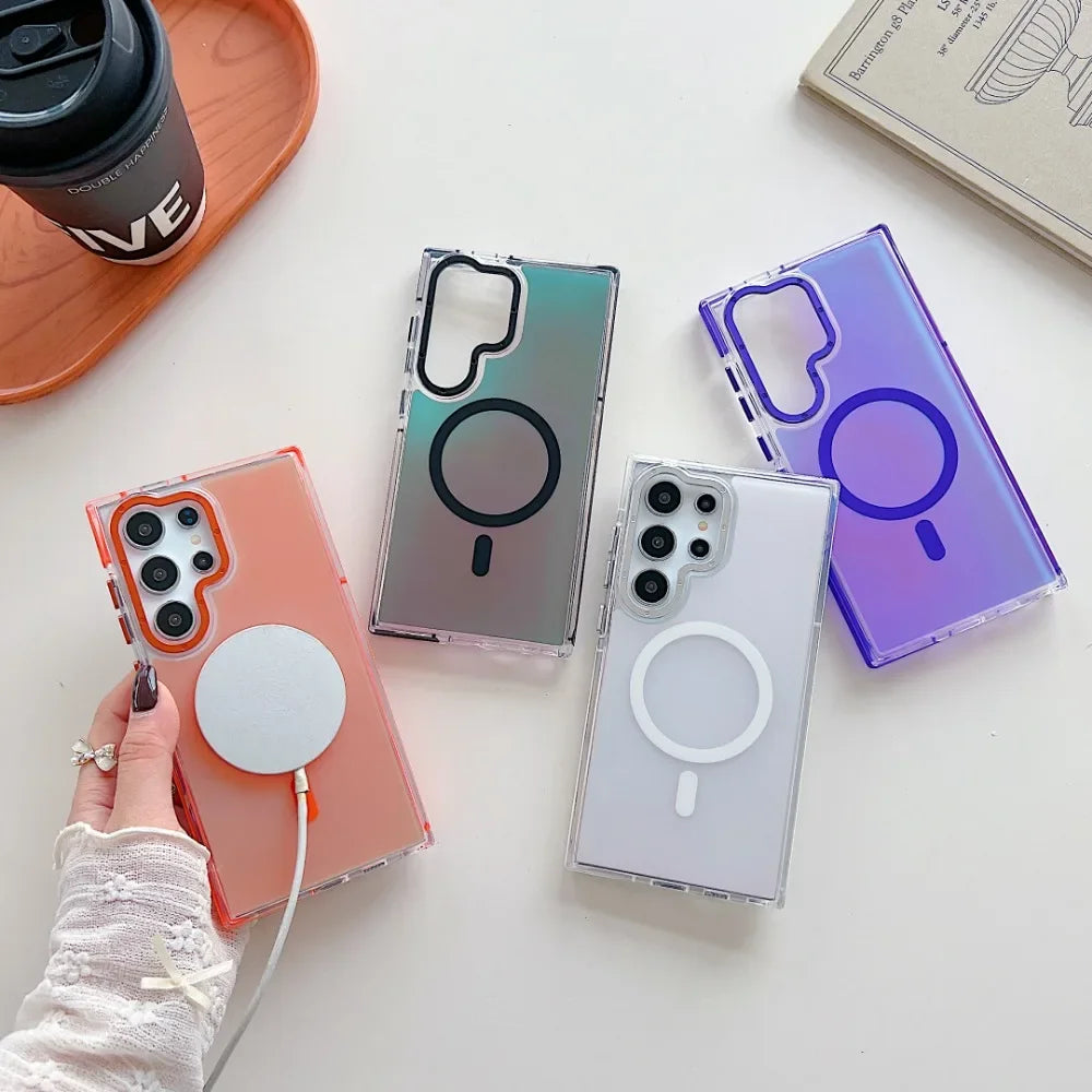 Case MagSafe com Moldura de Lente Metálica