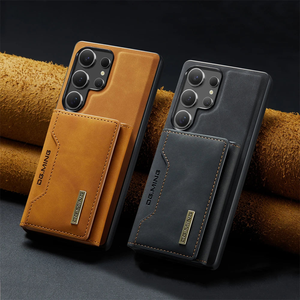 Capa Samsung em Couro + Carteira Magnética 2 em 1 em couro — vista principal | Orbit Cases