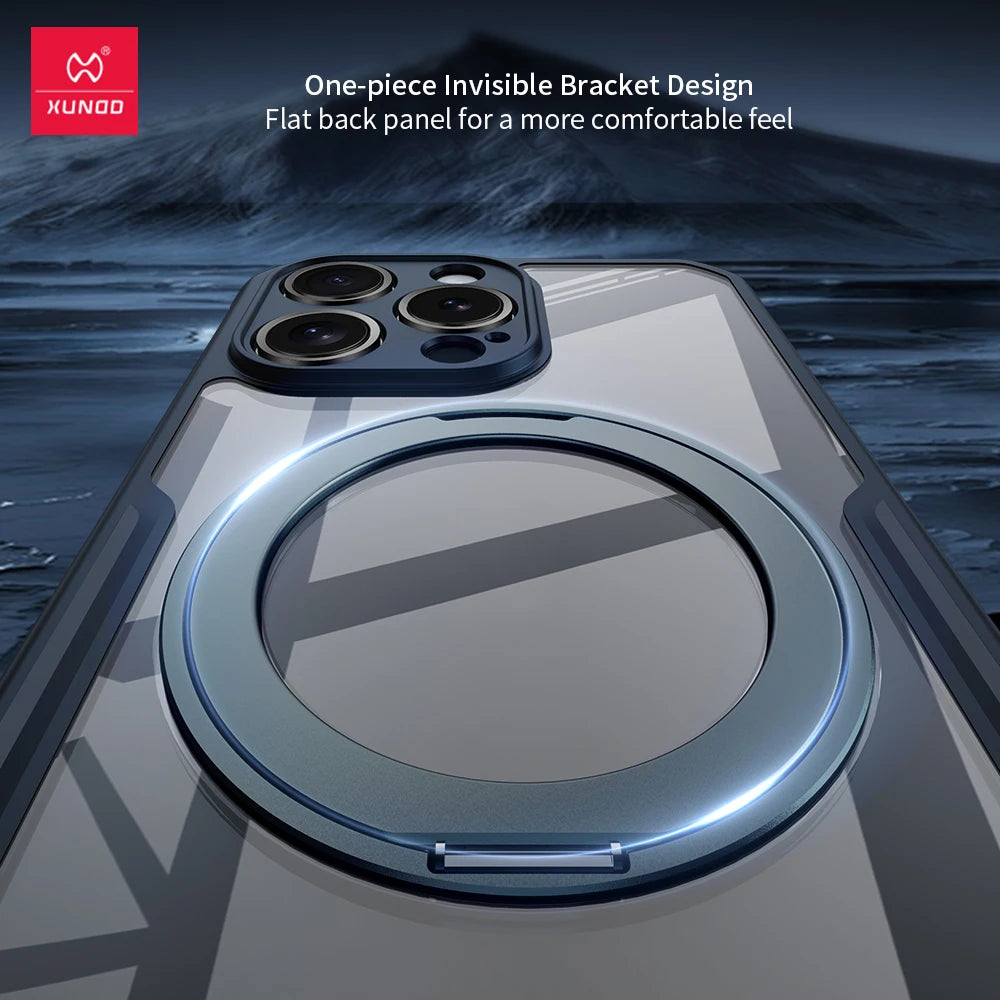 Case XUNDD Airbag com Suporte Magnético 360° e Proteção de Câmera