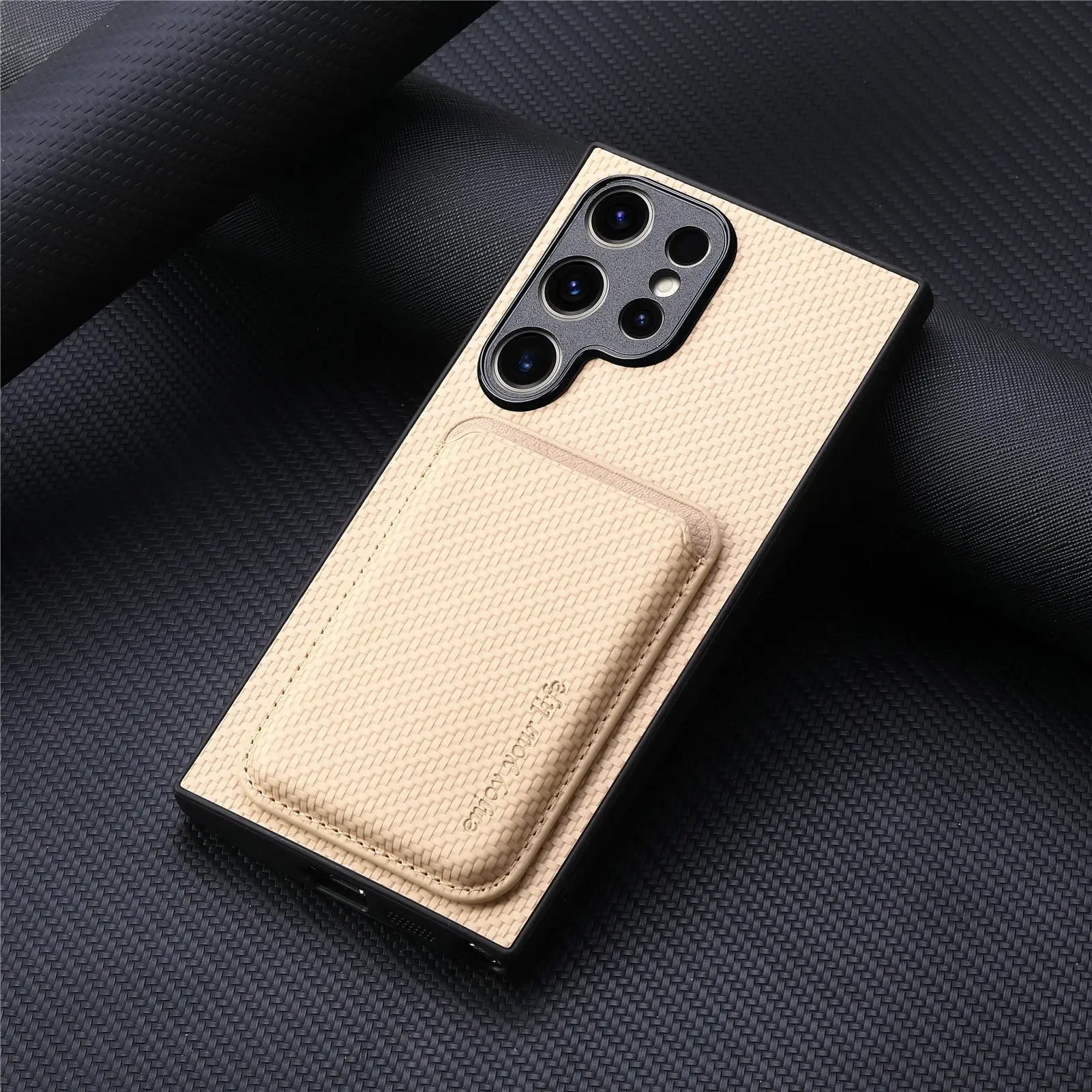 Case Samsung com carteira para cartão + MagSafe — detalhe MagSafe | Orbit Cases