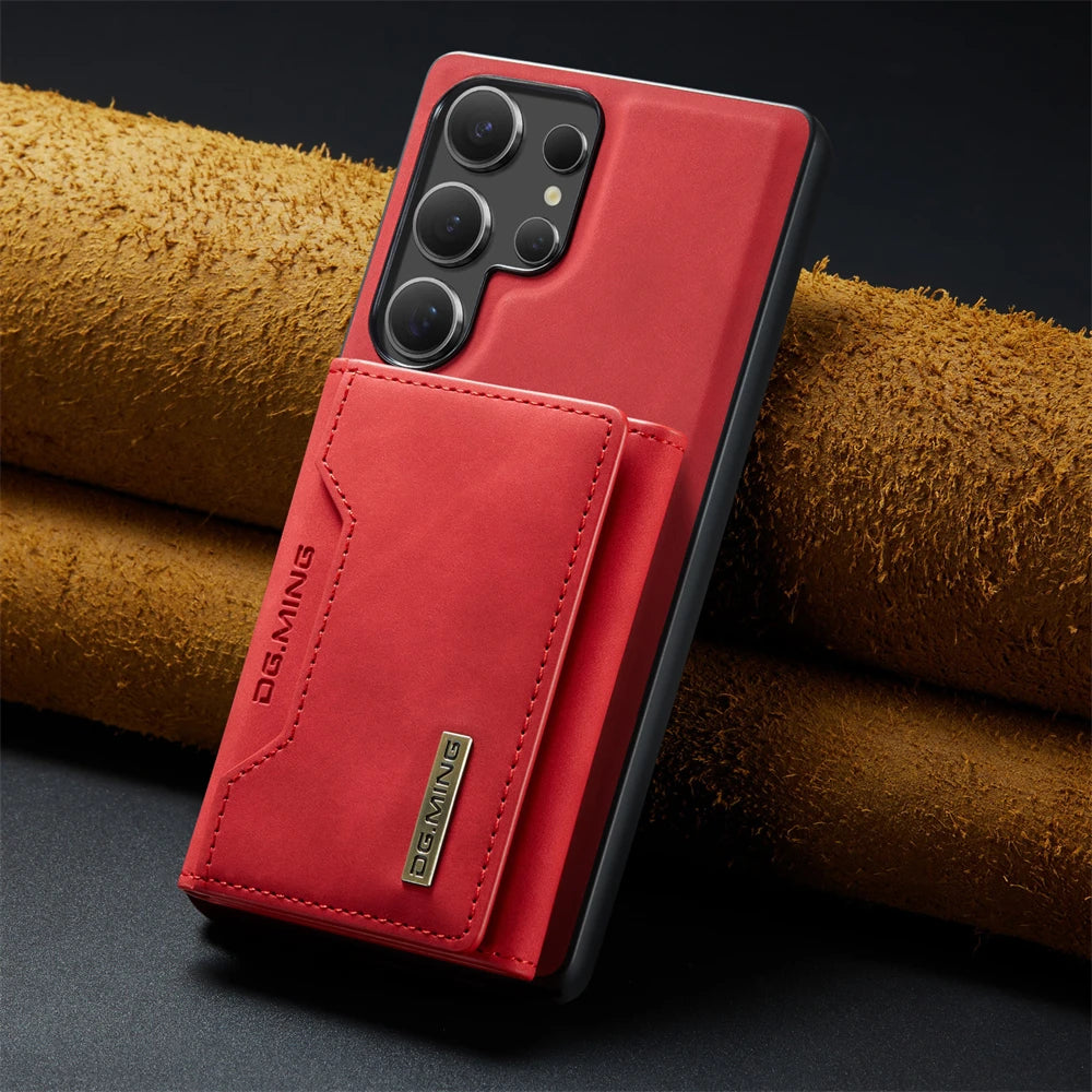 Capa Samsung em Couro + Carteira Magnética 2 em 1 em couro — comparativo | Orbit Cases