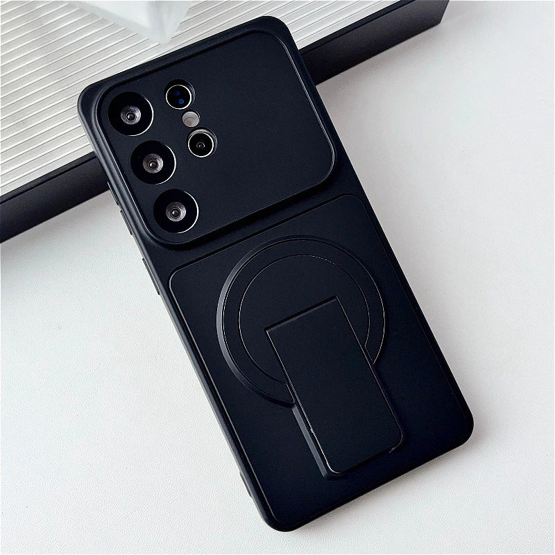 Case Magnética MagSafe com Janela Grande e Suporte