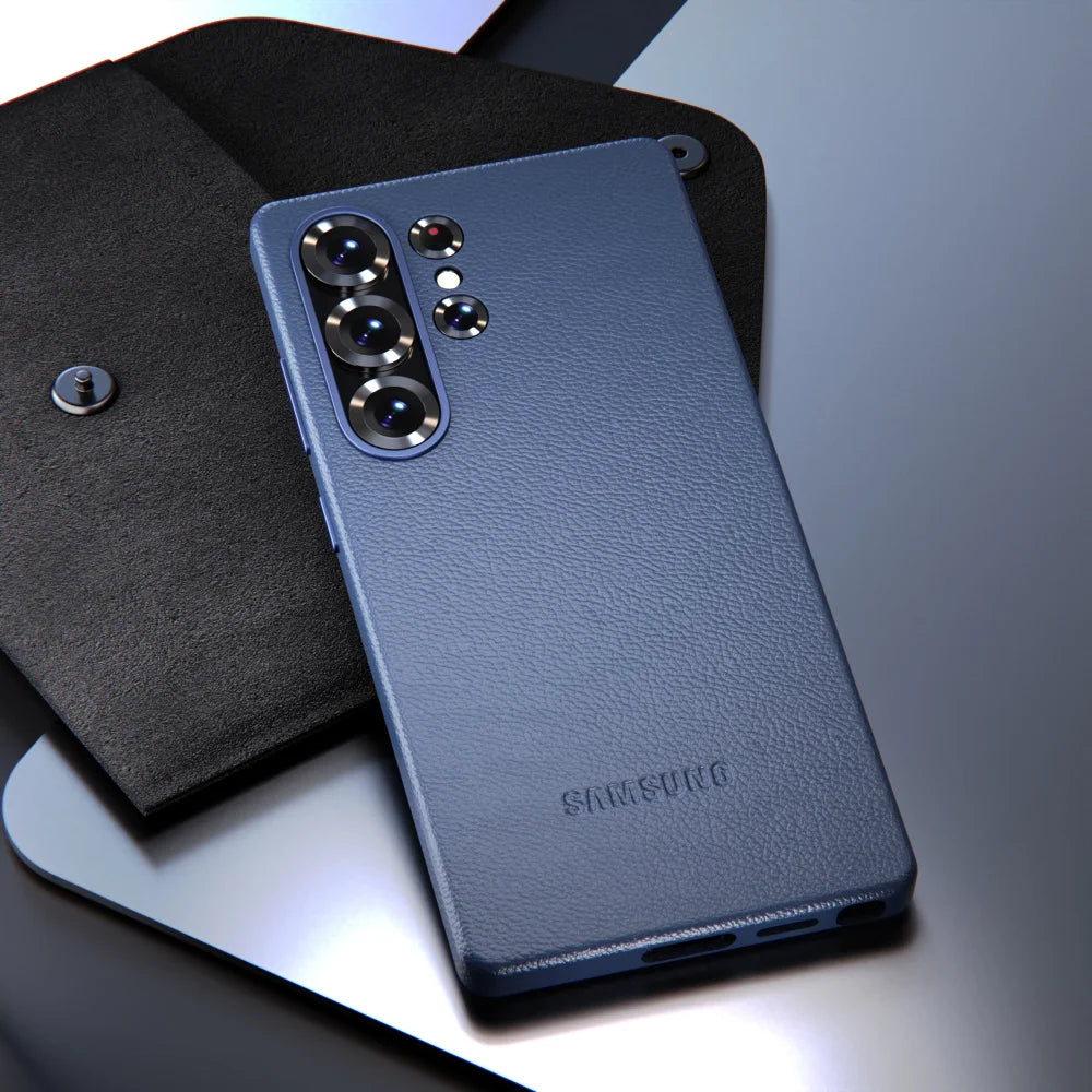 Capa Samsung em Couro com Design Minimalista em couro — compatibilidade | Orbit Cases