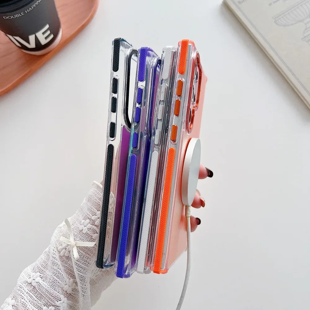Case MagSafe com Moldura de Lente Metálica