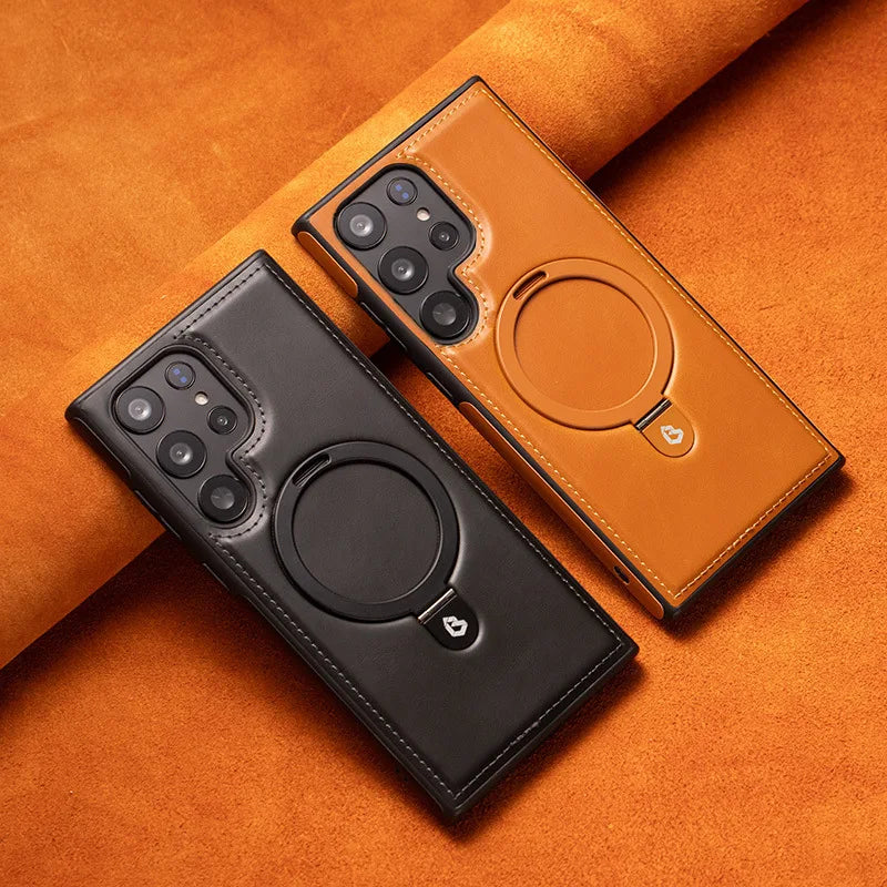 Capa Samsung em Couro com Carregamento Magsafe em couro — vista principal | Orbit Cases