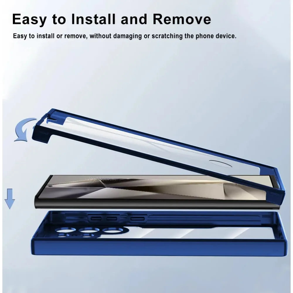 Capa Samsung 360° Dupla Face – Proteção Completa — vista traseira | Orbit Cases