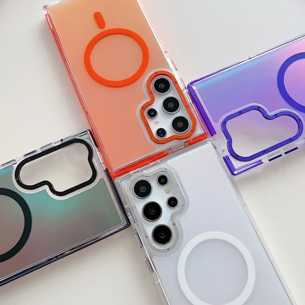 Case MagSafe com Moldura de Lente Metálica