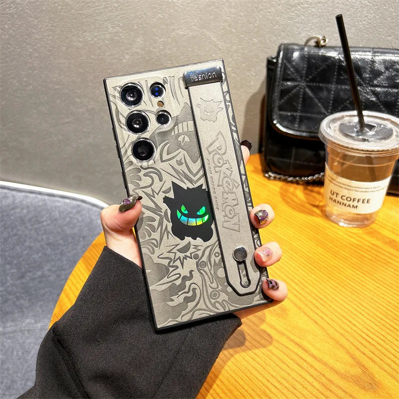 Case Gengar Pokémon Couro com Pulseira