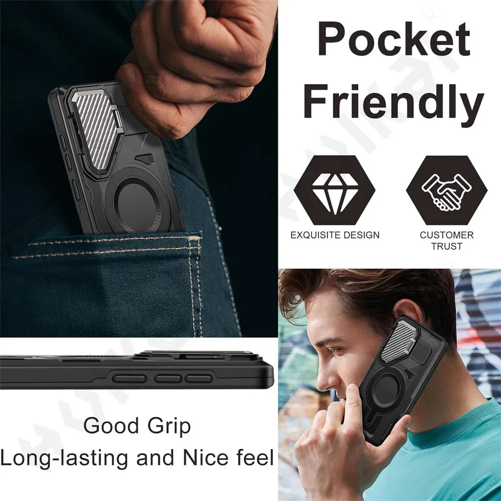 Capa Samsung Anti Impacto com Proteção Completa e Carregamento MagSafe — compatibilidade | Orbit Cases