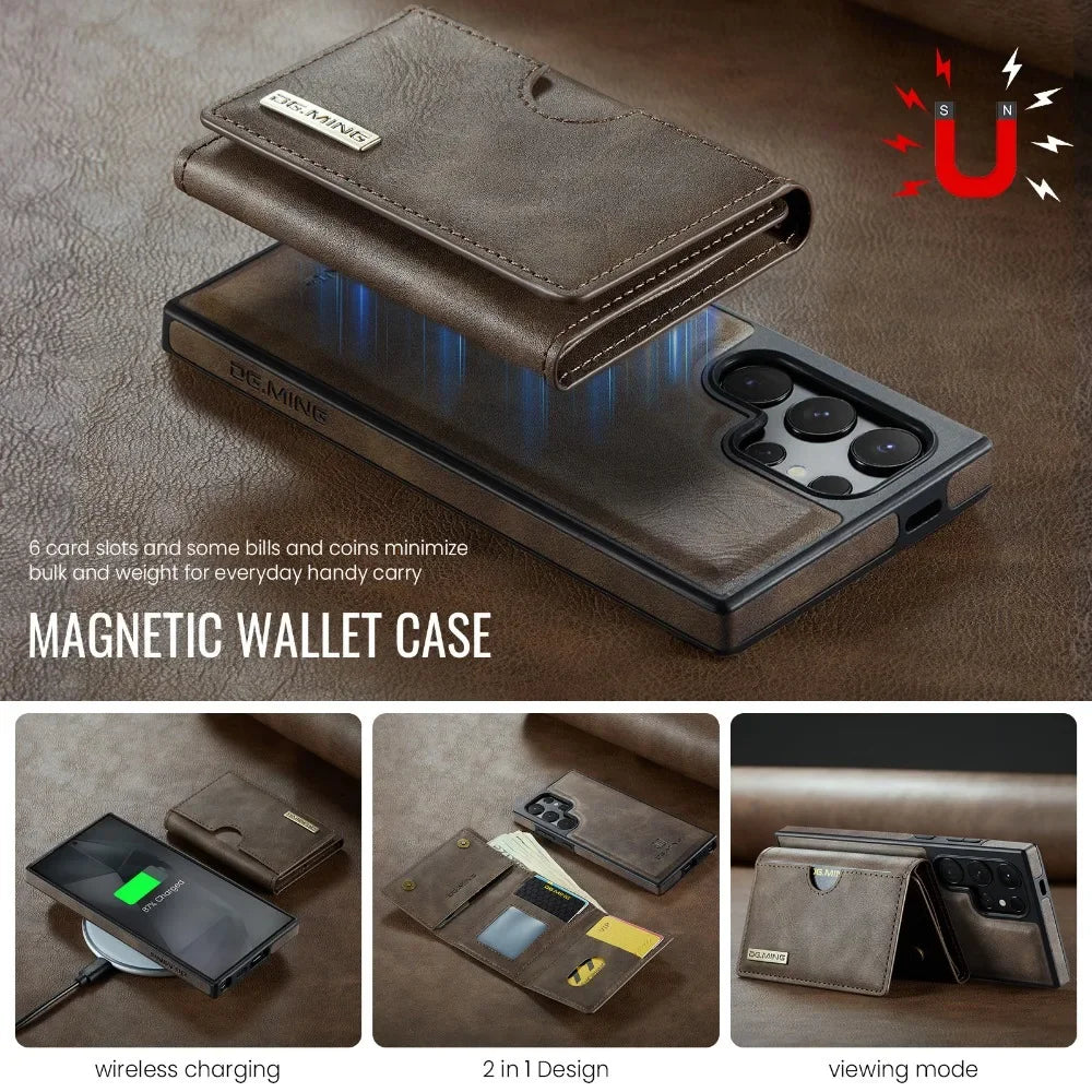Case Carteira Magnética Destacável com Bloqueio RFID