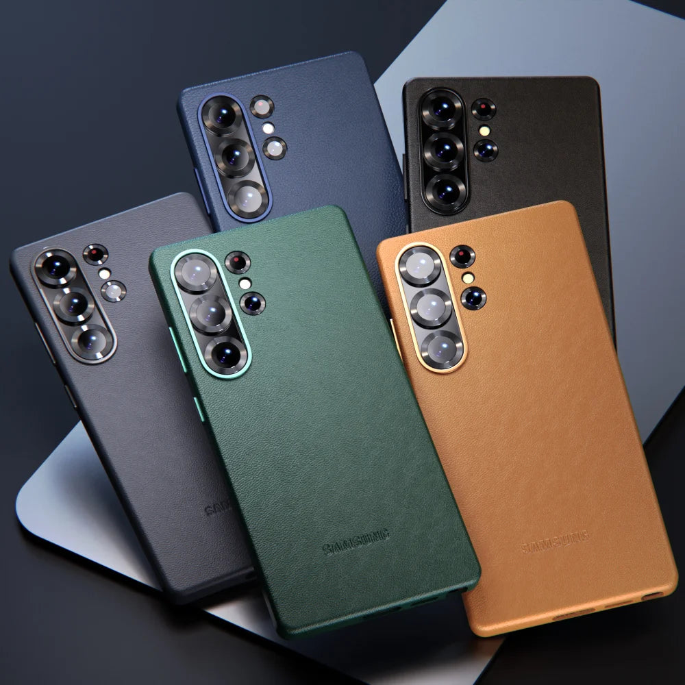 Capa Samsung em Couro com Design Minimalista em couro — vista principal | Orbit Cases