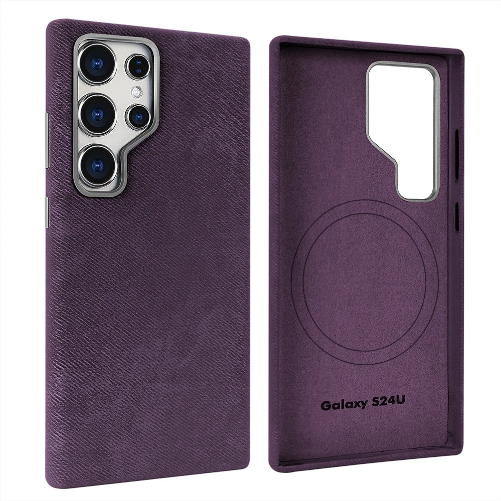 Capa Samsung magnética de microfibra — detalhe proteção | Orbit Cases