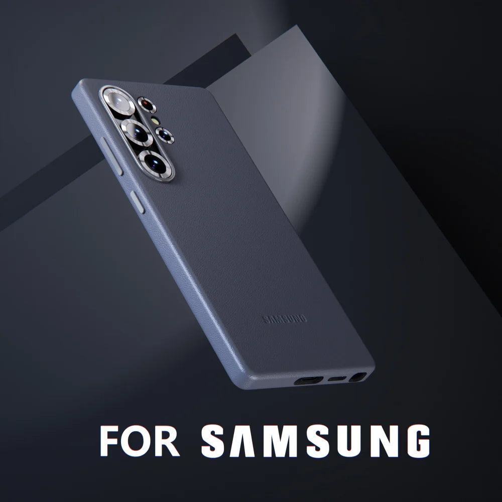Capa Samsung em Couro com Design Minimalista em couro — vista traseira | Orbit Cases
